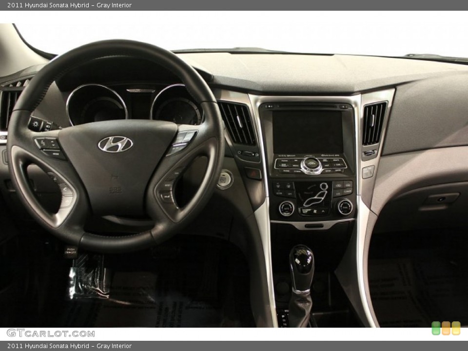 Gray Interior Dashboard for the 2011 Hyundai Sonata Hybrid #59631744