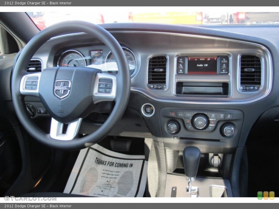 Black Interior Dashboard for the 2012 Dodge Charger SE #59632015