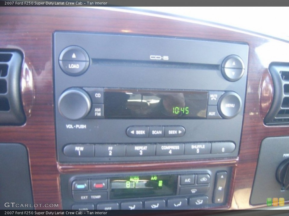 Tan Interior Audio System for the 2007 Ford F250 Super Duty Lariat Crew Cab #59633646
