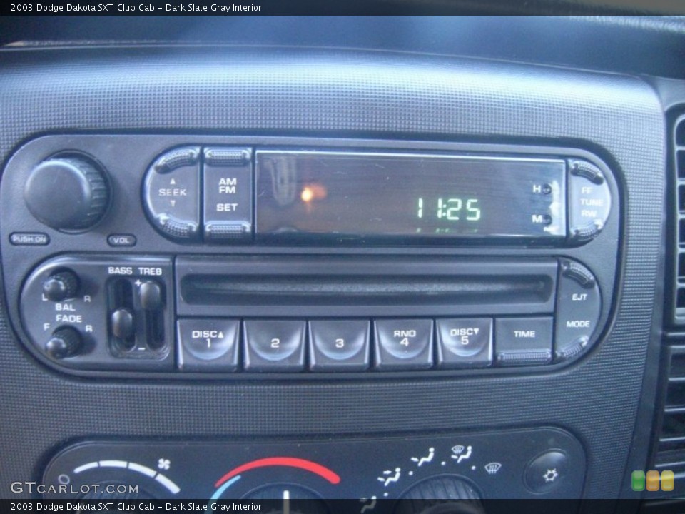 Dark Slate Gray Interior Audio System for the 2003 Dodge Dakota SXT Club Cab #59634498