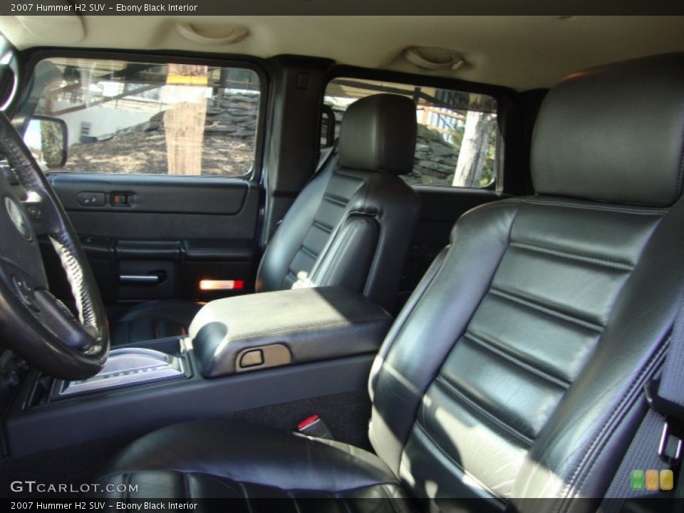 Ebony Black Interior Photo for the 2007 Hummer H2 SUV #59635224