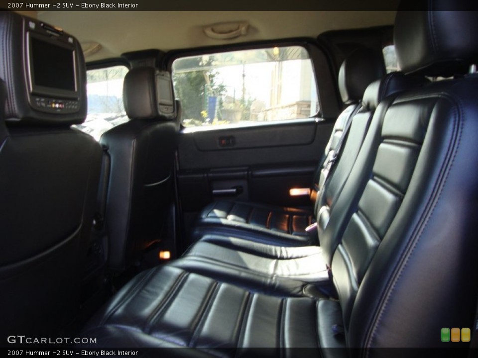 Ebony Black Interior Photo for the 2007 Hummer H2 SUV #59635242