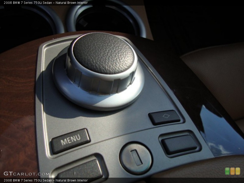 Natural Brown Interior Controls for the 2008 BMW 7 Series 750Li Sedan #59635701