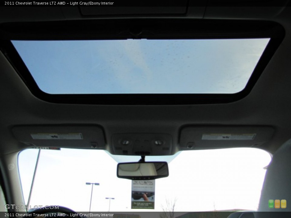 Light Gray/Ebony Interior Sunroof for the 2011 Chevrolet Traverse LTZ AWD #59635887