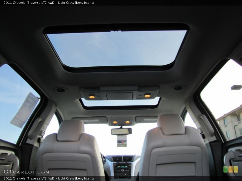 Light Gray/Ebony Interior Sunroof for the 2011 Chevrolet Traverse LTZ AWD #59635893
