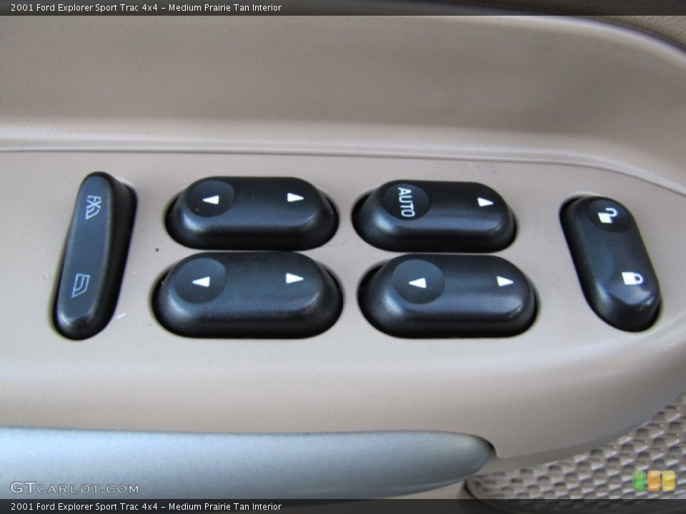 Medium Prairie Tan Interior Controls for the 2001 Ford Explorer Sport Trac 4x4 #59636061