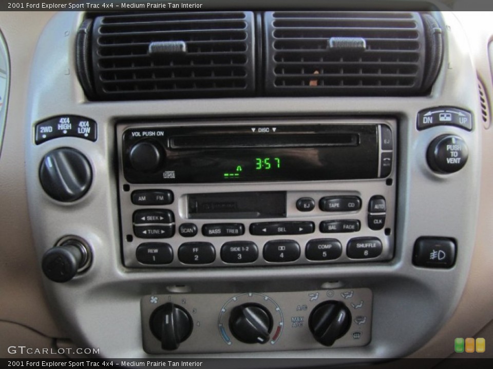 Medium Prairie Tan Interior Audio System for the 2001 Ford Explorer Sport Trac 4x4 #59636091