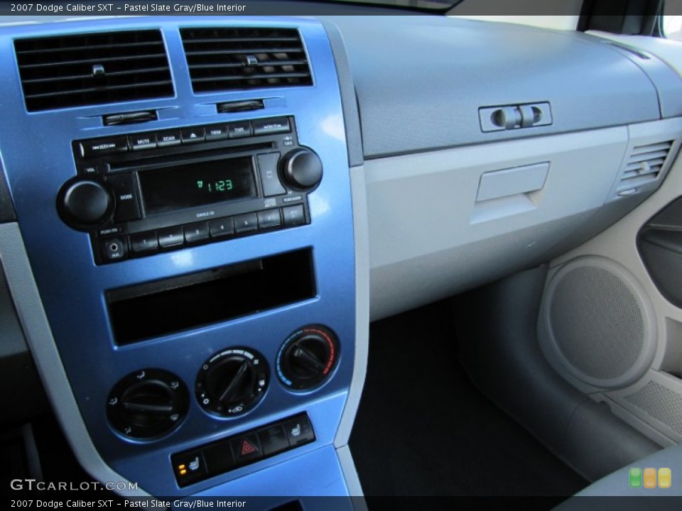 Pastel Slate Gray/Blue Interior Controls for the 2007 Dodge Caliber SXT #59636394