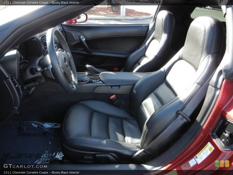 Ebony Black Interior Photo for the 2011 Chevrolet Corvette Coupe #59636745