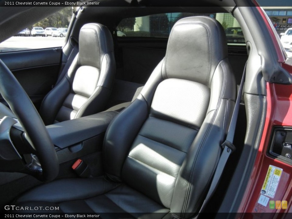 Ebony Black Interior Photo for the 2011 Chevrolet Corvette Coupe #59636751
