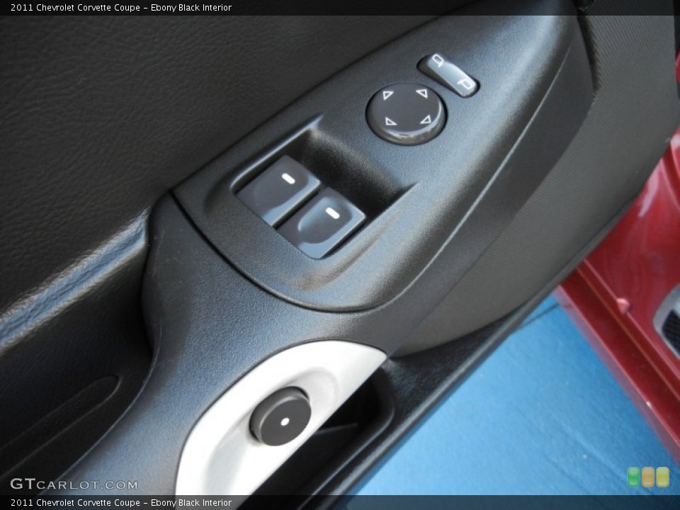 Ebony Black Interior Controls for the 2011 Chevrolet Corvette Coupe #59636760