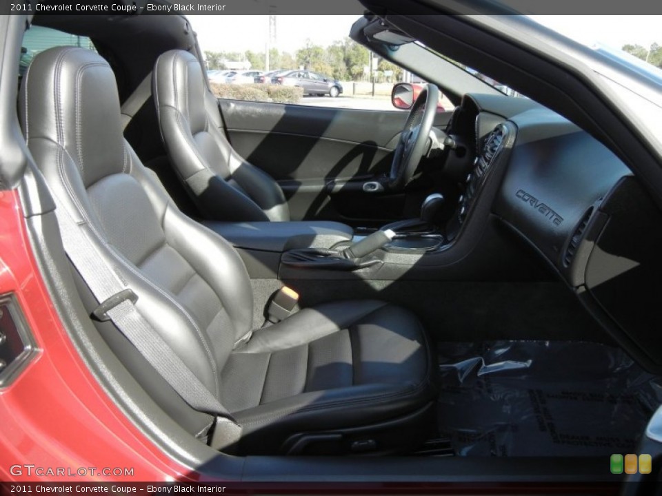 Ebony Black Interior Photo for the 2011 Chevrolet Corvette Coupe #59636772