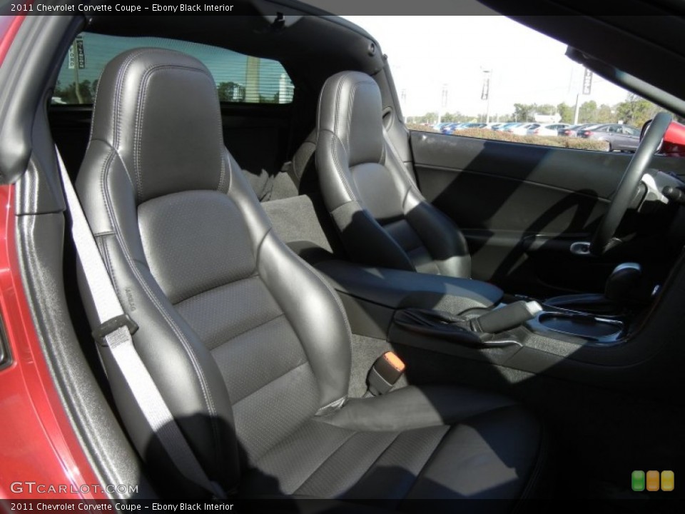 Ebony Black Interior Photo for the 2011 Chevrolet Corvette Coupe #59636778