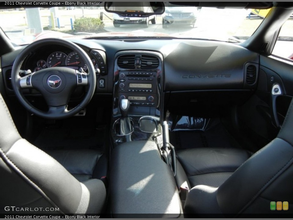 Ebony Black Interior Dashboard for the 2011 Chevrolet Corvette Coupe #59636784
