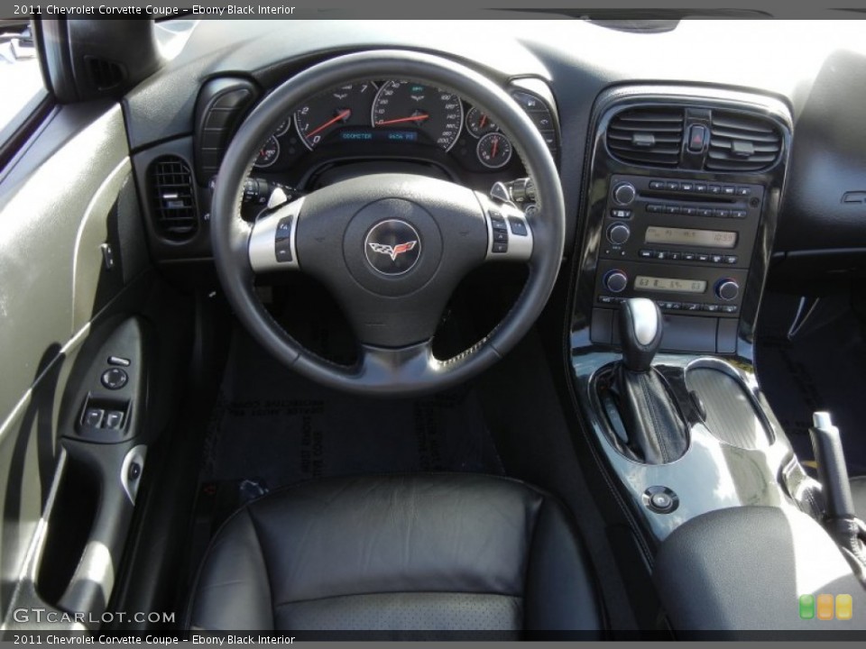 Ebony Black Interior Dashboard for the 2011 Chevrolet Corvette Coupe #59636790