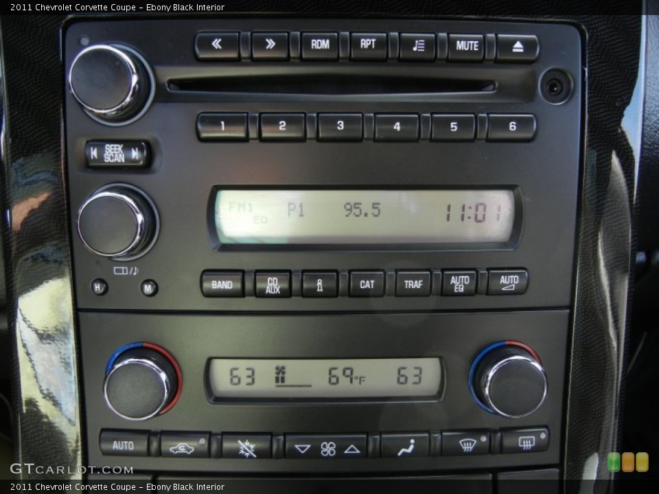 Ebony Black Interior Audio System for the 2011 Chevrolet Corvette Coupe #59636808