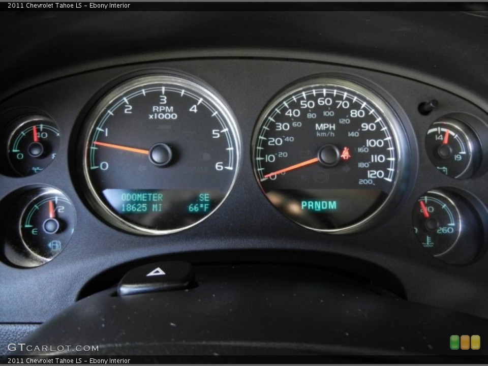 Ebony Interior Gauges for the 2011 Chevrolet Tahoe LS #59637165