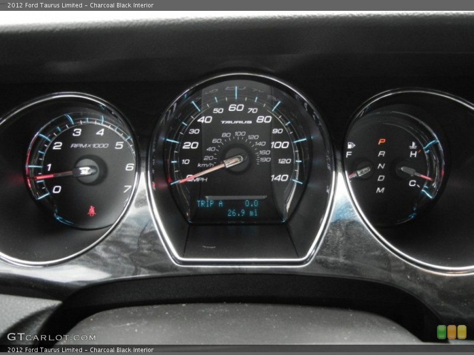 Charcoal Black Interior Gauges for the 2012 Ford Taurus Limited #59637343