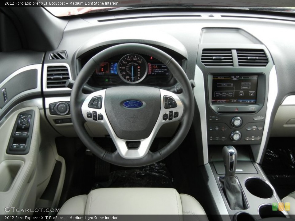 Medium Light Stone Interior Dashboard for the 2012 Ford Explorer XLT EcoBoost #59637417