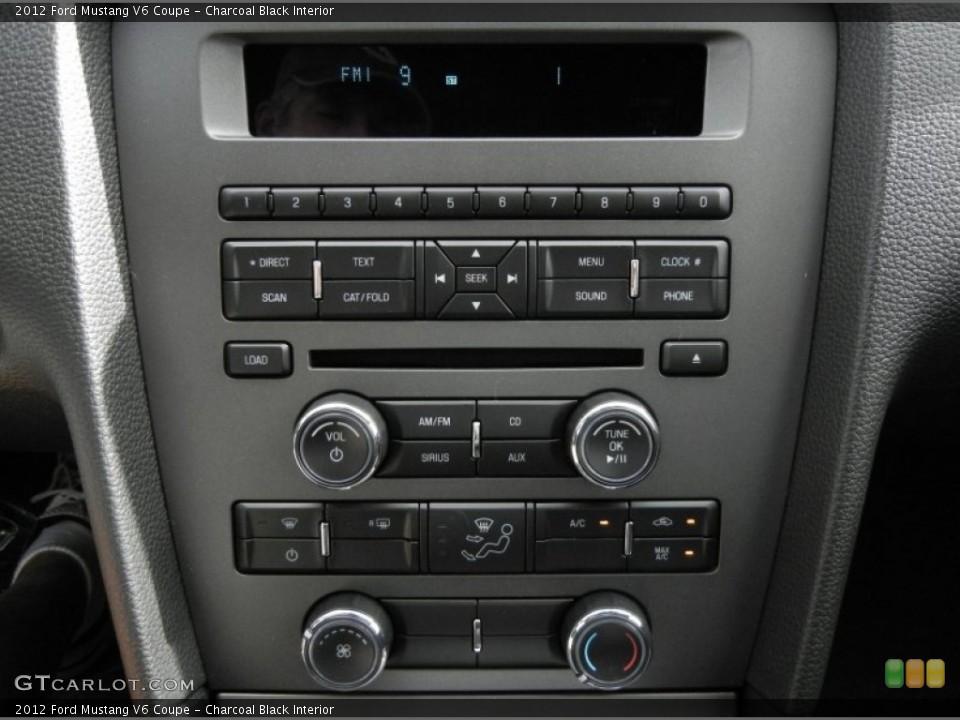 Charcoal Black Interior Controls for the 2012 Ford Mustang V6 Coupe #59637585