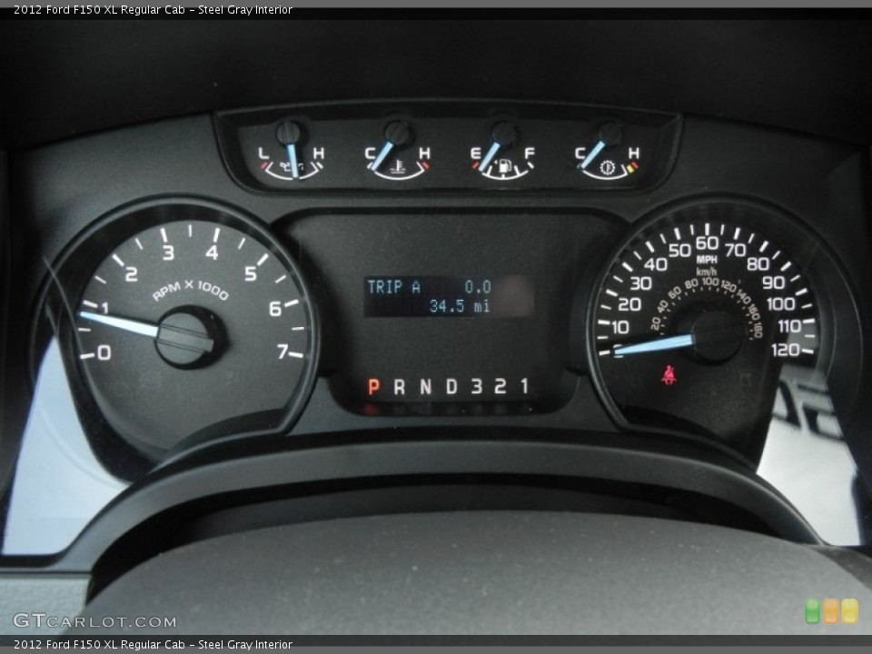 Steel Gray Interior Gauges for the 2012 Ford F150 XL Regular Cab #59637882