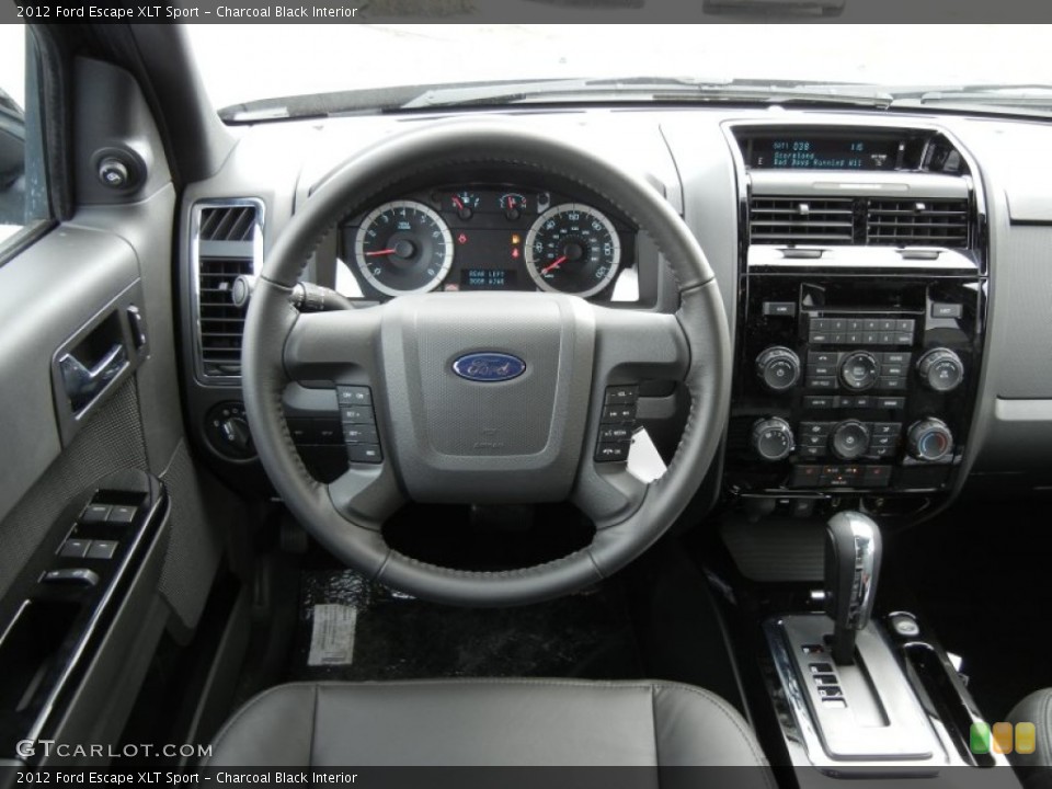 Charcoal Black Interior Dashboard for the 2012 Ford Escape XLT Sport #59637954