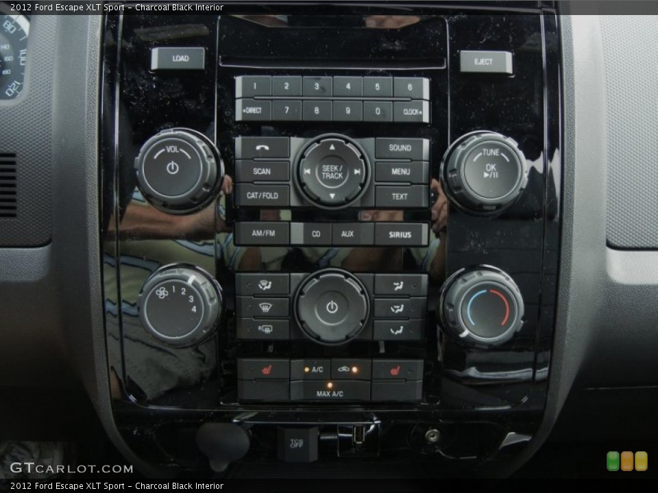 Charcoal Black Interior Controls for the 2012 Ford Escape XLT Sport #59637966