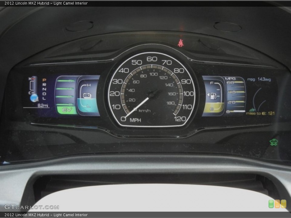 Light Camel Interior Gauges for the 2012 Lincoln MKZ Hybrid #59638038