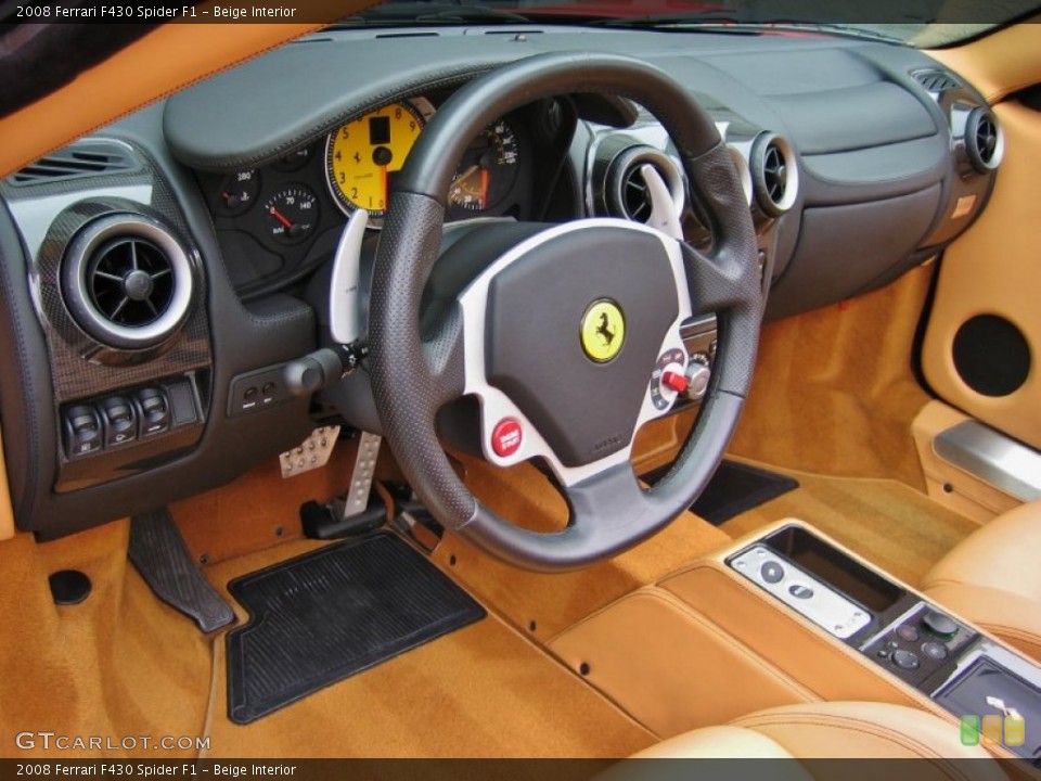 Beige Interior Dashboard for the 2008 Ferrari F430 Spider F1 #59638428