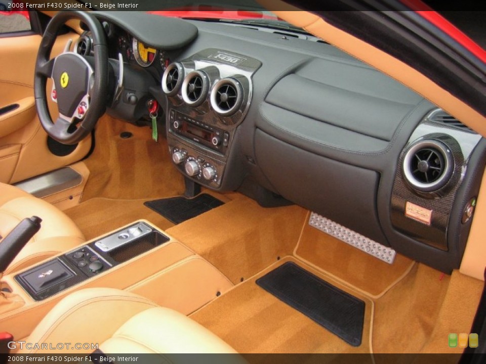 Beige Interior Dashboard for the 2008 Ferrari F430 Spider F1 #59638431