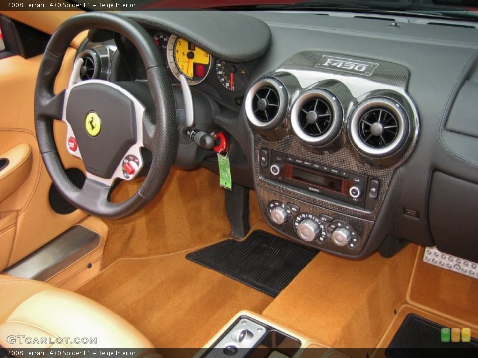 Beige Interior Dashboard for the 2008 Ferrari F430 Spider F1 #59638437