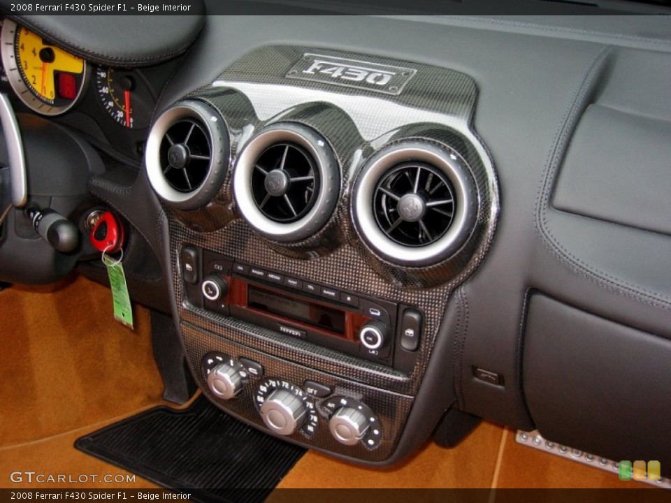 Beige Interior Controls for the 2008 Ferrari F430 Spider F1 #59638440