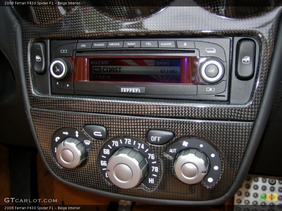 Beige Interior Controls for the 2008 Ferrari F430 Spider F1 #59638443