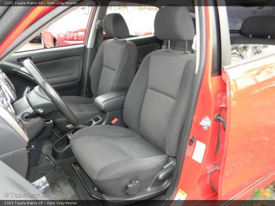 Dark Gray Interior Photo for the 2003 Toyota Matrix XR #59641262