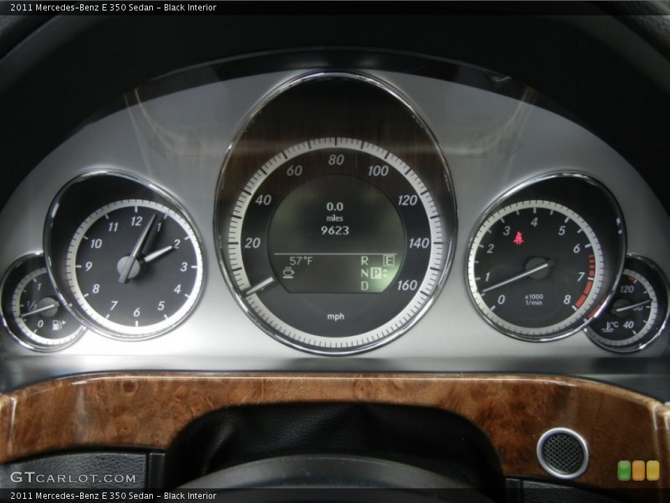 Black Interior Gauges for the 2011 Mercedes-Benz E 350 Sedan #59641589