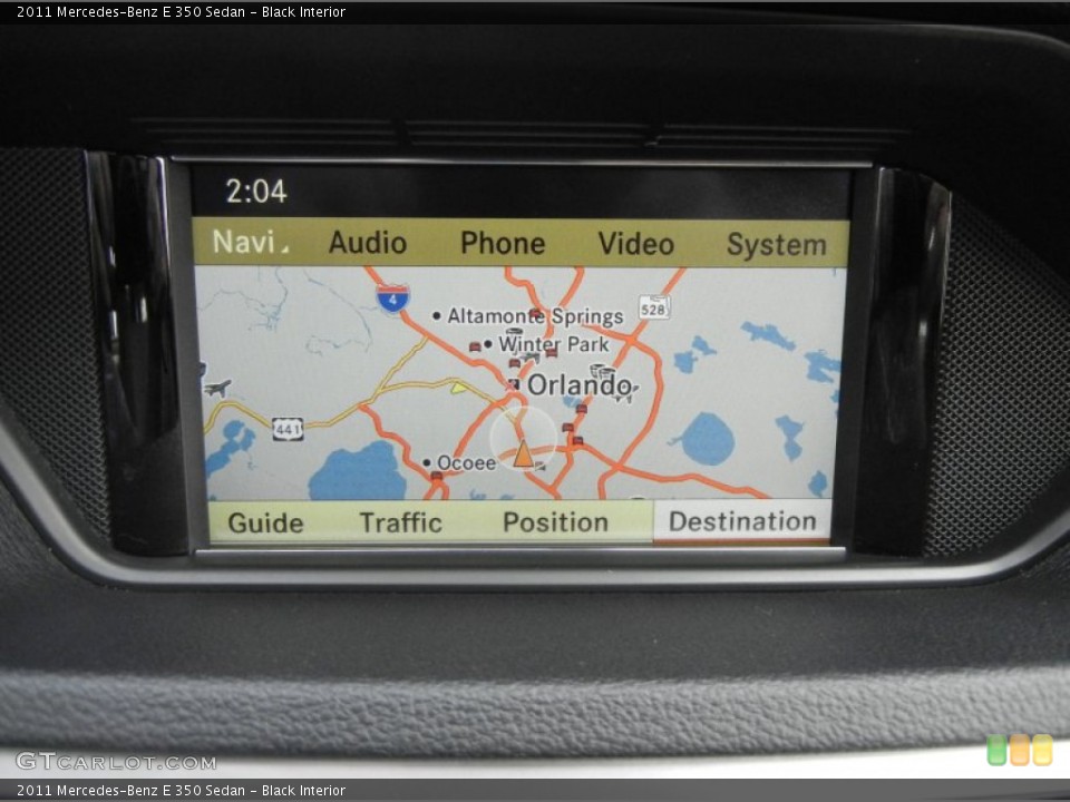 Black Interior Navigation for the 2011 Mercedes-Benz E 350 Sedan #59641607