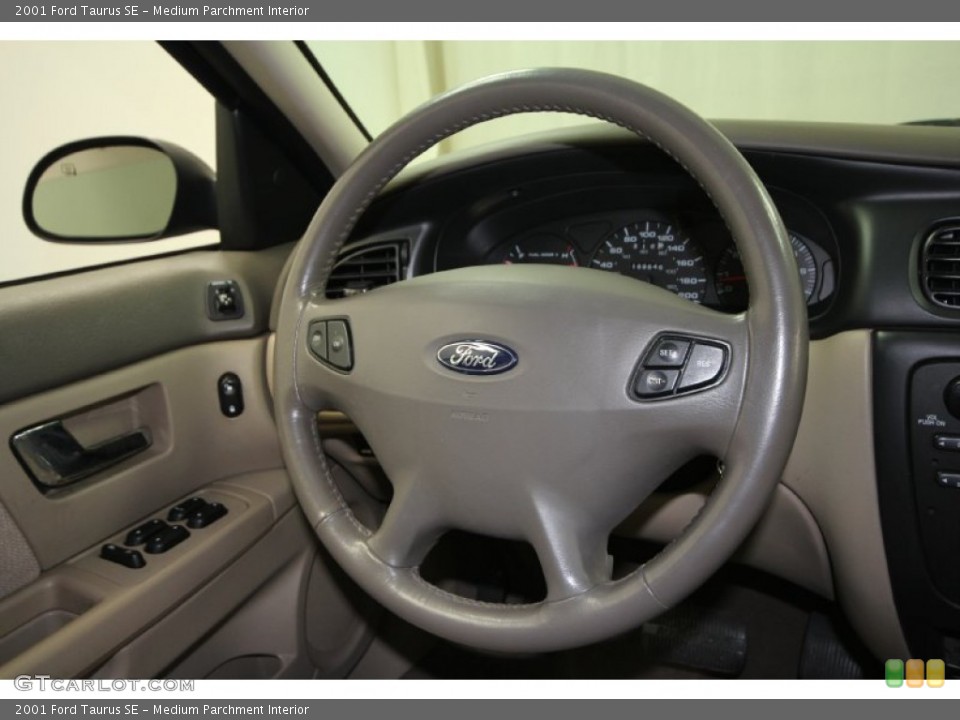 Medium Parchment Interior Steering Wheel for the 2001 Ford Taurus SE #59643272