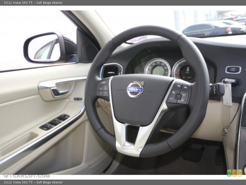 Soft Beige Interior Steering Wheel for the 2012 Volvo S60 T5 #59643659