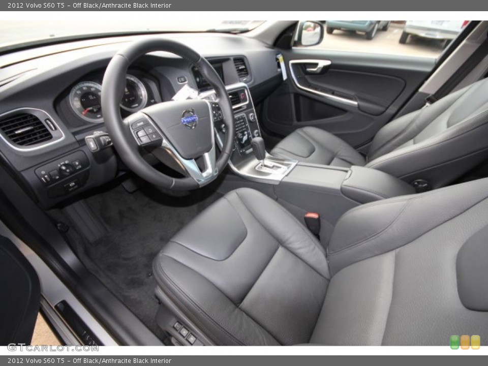 Off Black/Anthracite Black Interior Photo for the 2012 Volvo S60 T5 #59644400