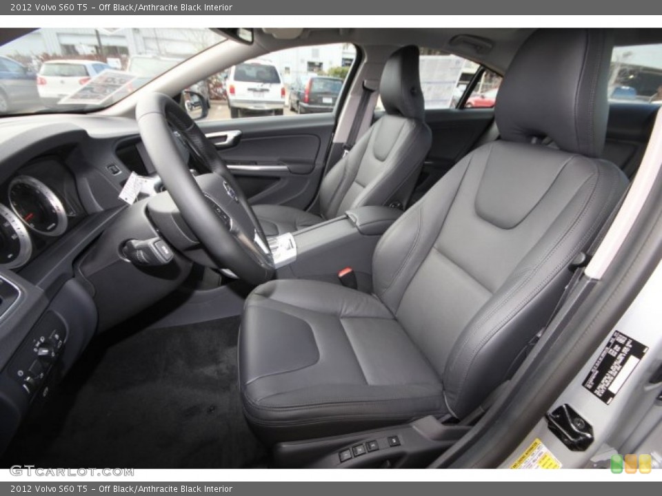 Off Black/Anthracite Black Interior Photo for the 2012 Volvo S60 T5 #59644409