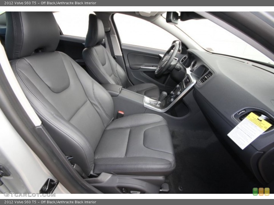 Off Black/Anthracite Black Interior Photo for the 2012 Volvo S60 T5 #59644496