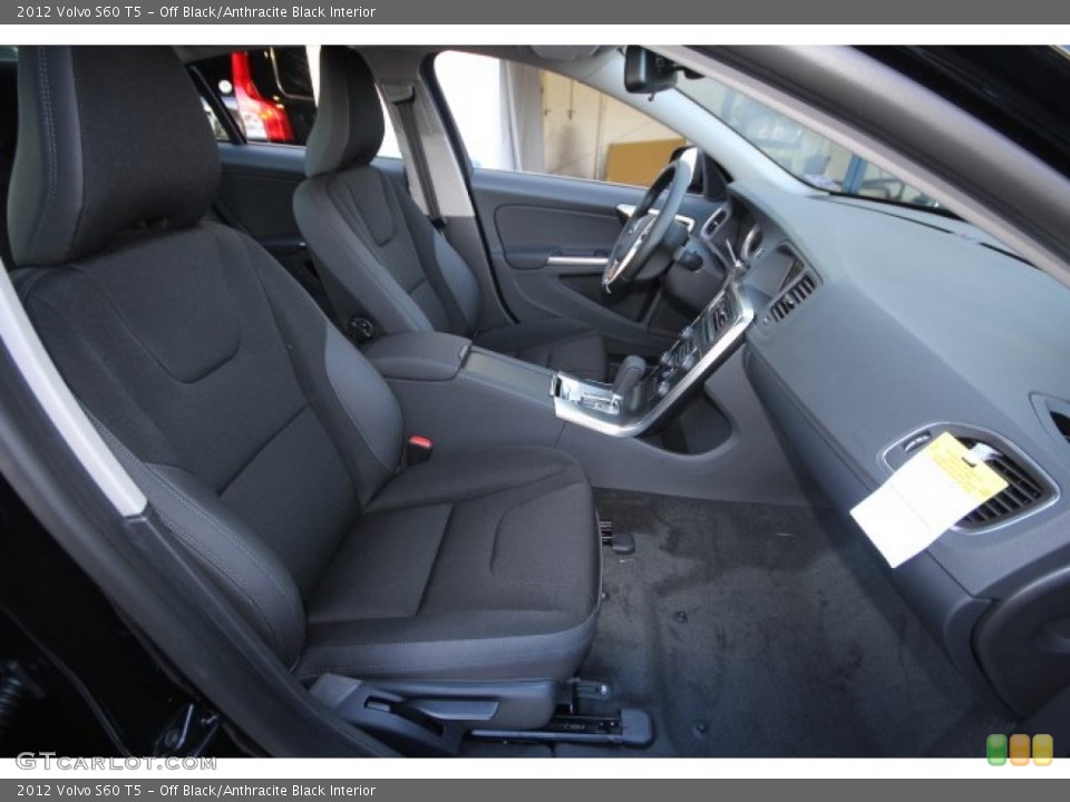 Off Black/Anthracite Black 2012 Volvo S60 Interiors