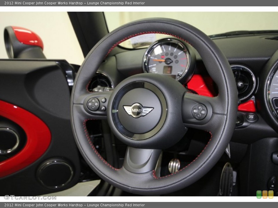 Lounge Championship Red Interior Steering Wheel for the 2012 Mini Cooper John Cooper Works Hardtop #59645237