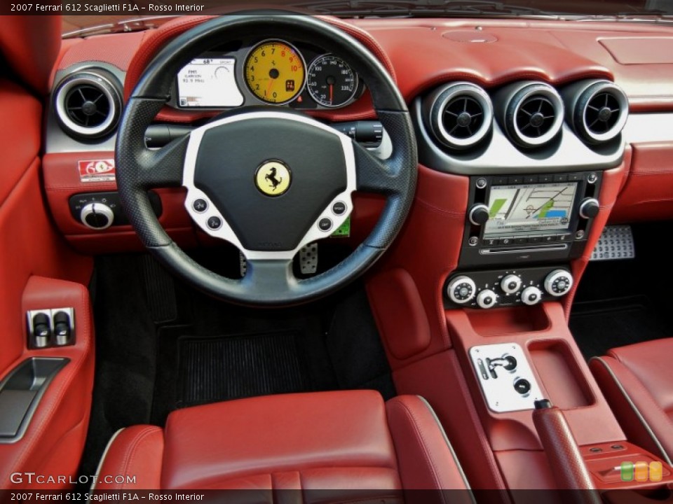 Rosso Interior Dashboard for the 2007 Ferrari 612 Scaglietti F1A #59645669