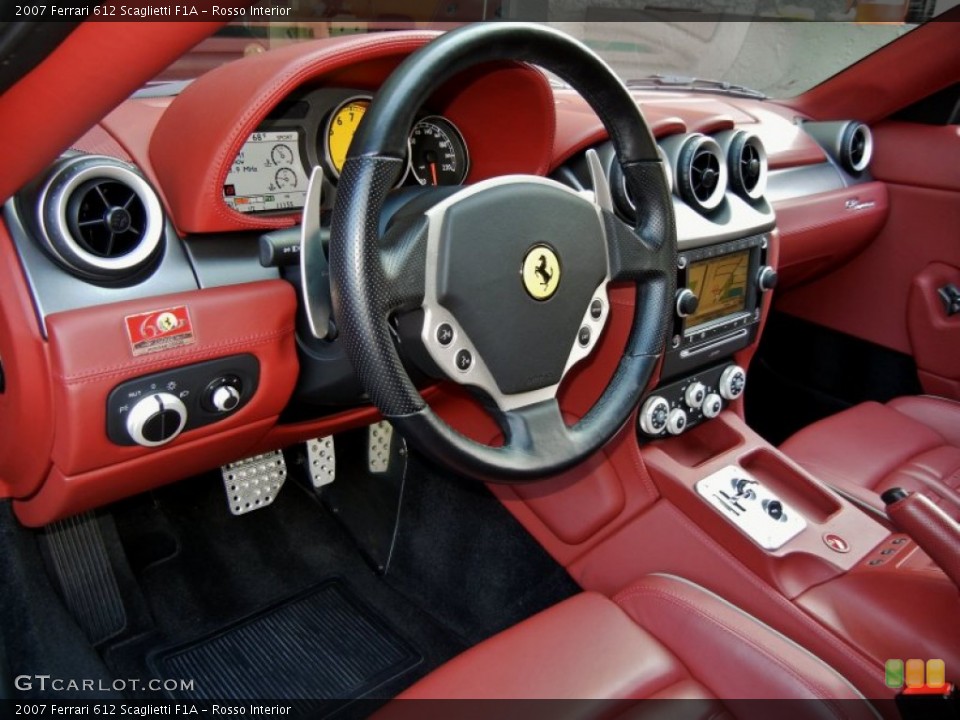 Rosso 2007 Ferrari 612 Scaglietti Interiors