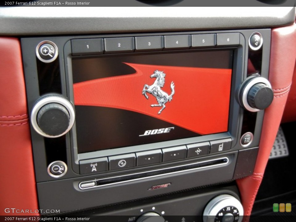 Rosso Interior Controls for the 2007 Ferrari 612 Scaglietti F1A #59645765