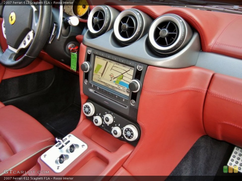 Rosso Interior Controls for the 2007 Ferrari 612 Scaglietti F1A #59645796