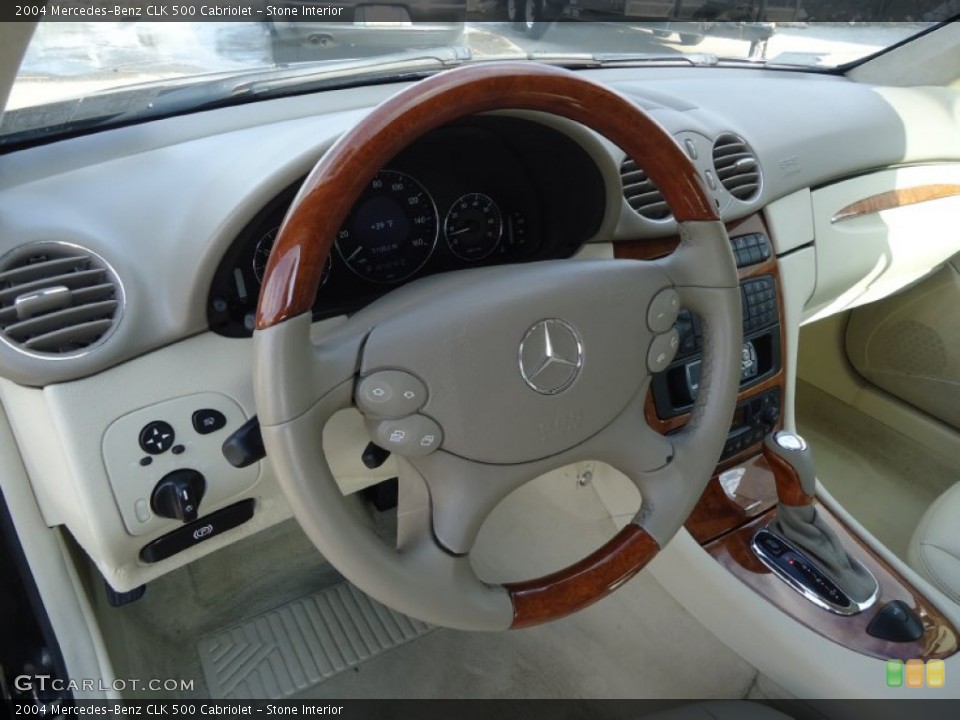 Stone Interior Steering Wheel for the 2004 Mercedes-Benz CLK 500 Cabriolet #59646048