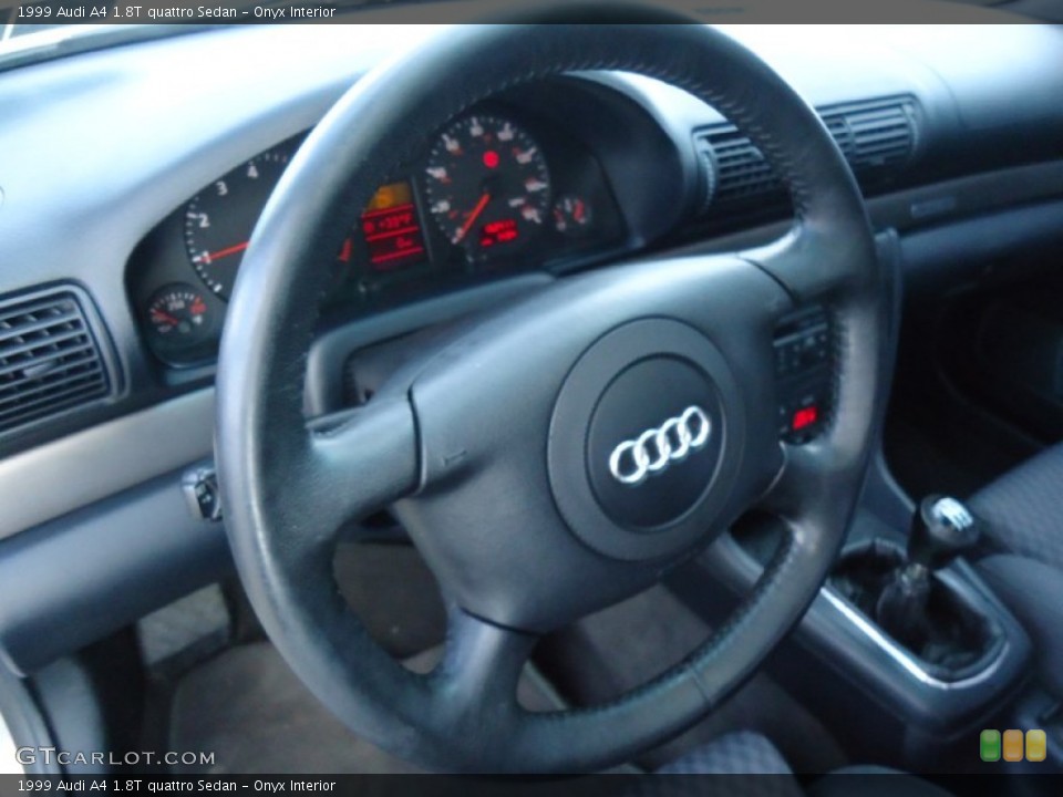 Onyx Interior Steering Wheel for the 1999 Audi A4 1.8T quattro Sedan #59646464