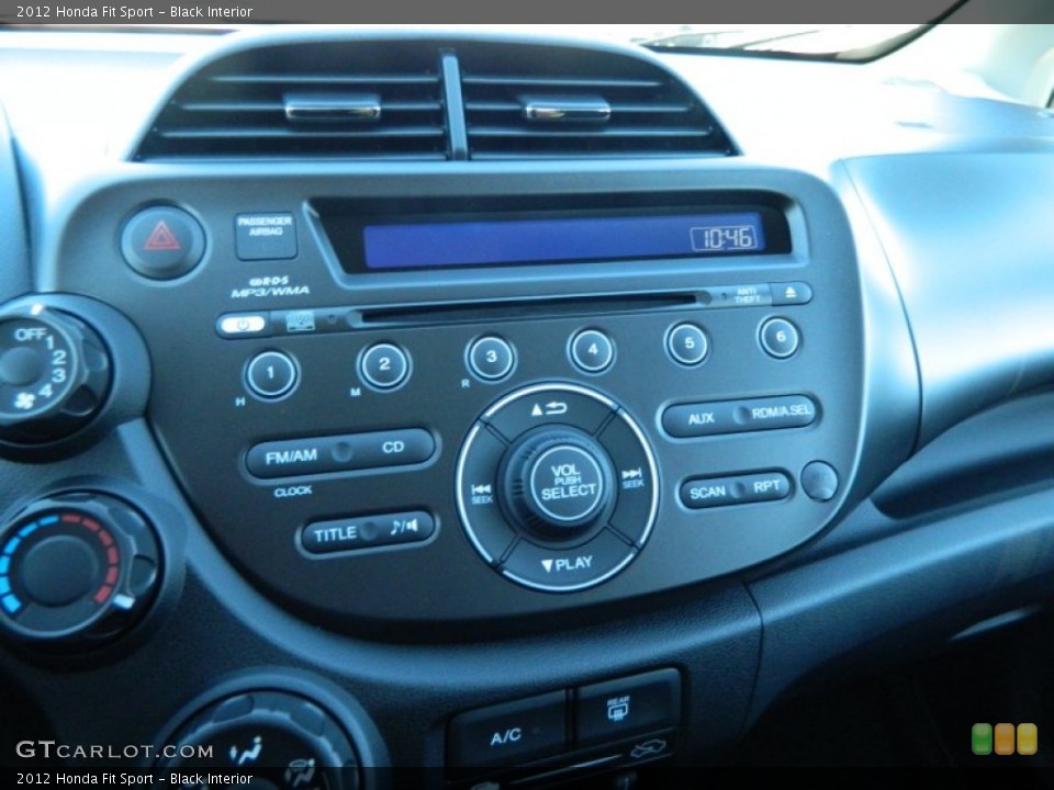 Black Interior Controls for the 2012 Honda Fit Sport #59652917